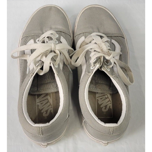 VANS Old Skool Gray and White Women's Size 6.5 Men's Size 5 - Picture 10 of 11